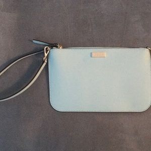 Kate spade aqua blue wristlet